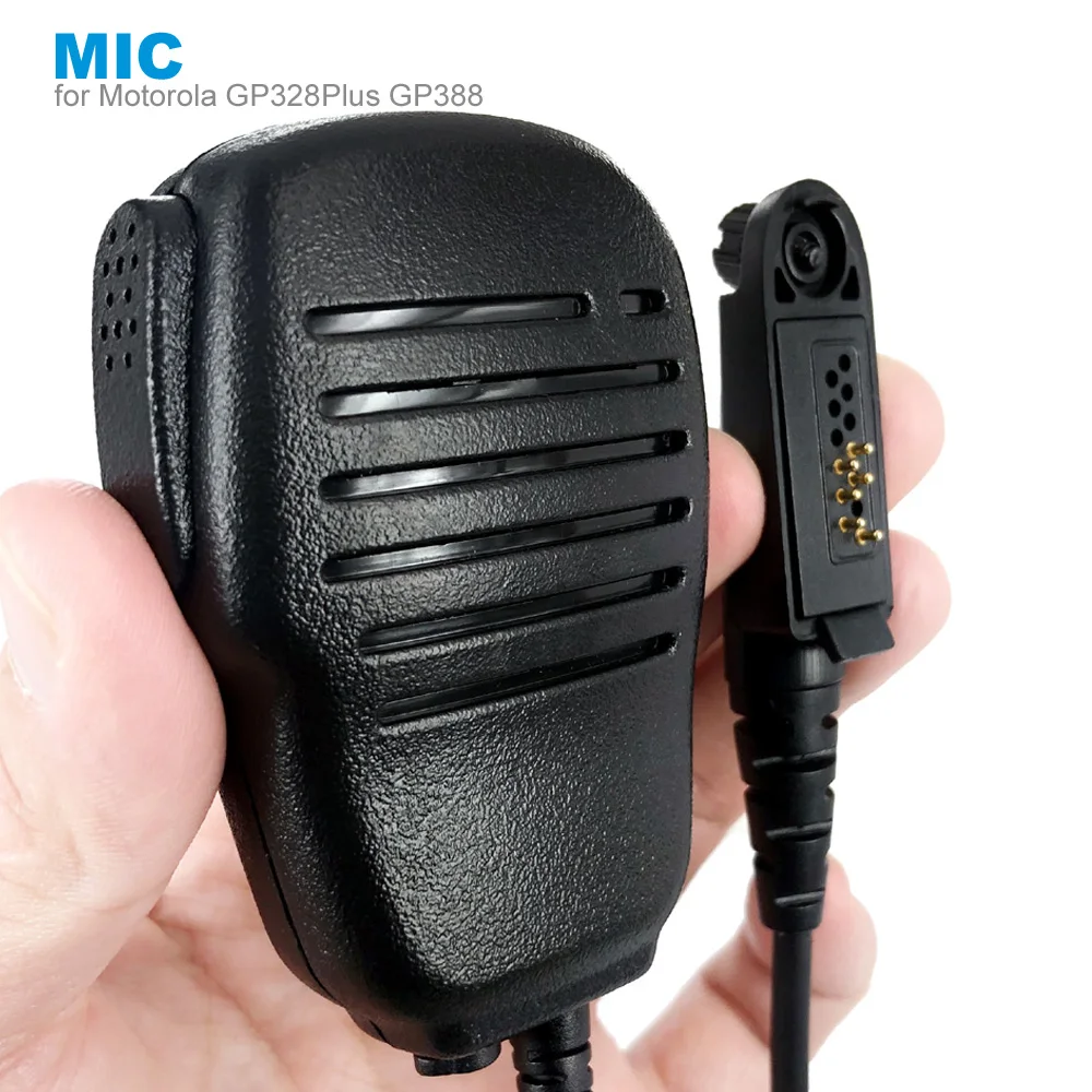

New Microphone Speaker for Motorola GP328Plus GP344 GP388 Plus GP366R GP644 GP688 GL2000 Walkie Talkie Two Way Radio