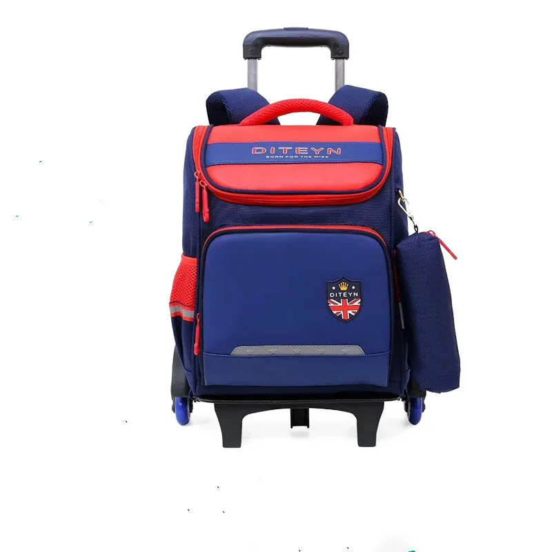 Removable Children School Bags boys girls 3 Wheels bags Kids Trolley backpacks Schoolbag Luggage Book Bag Wheeled Backpack kids | Багаж и