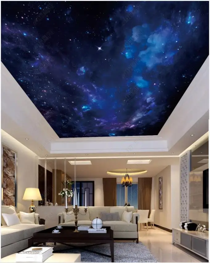 Custom photo wallpapers 3d ceiling wallpaper for walls 3 d Fantasy night starry sky zenith mural wall papers home decor | Обустройство