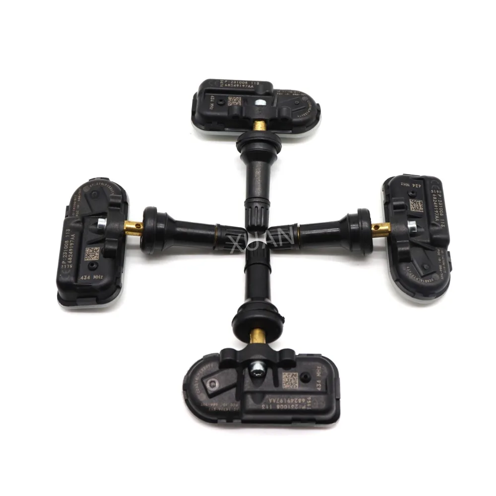 XUAN 4 шт. датчик контроля давления в шинах TPMS 68239720AA для- Jeep Cherokee Dodge Ram 1500 2500 3500 68239720AB