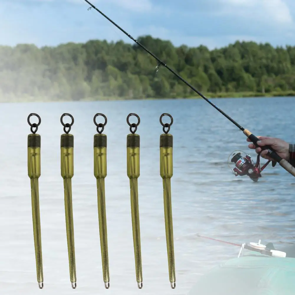 

Hot Sales!! 5Pcs Eight-Shaped Ring Barrel Swivel Steel Wire Fish Bait Lure Soft Carp Fishing Connector