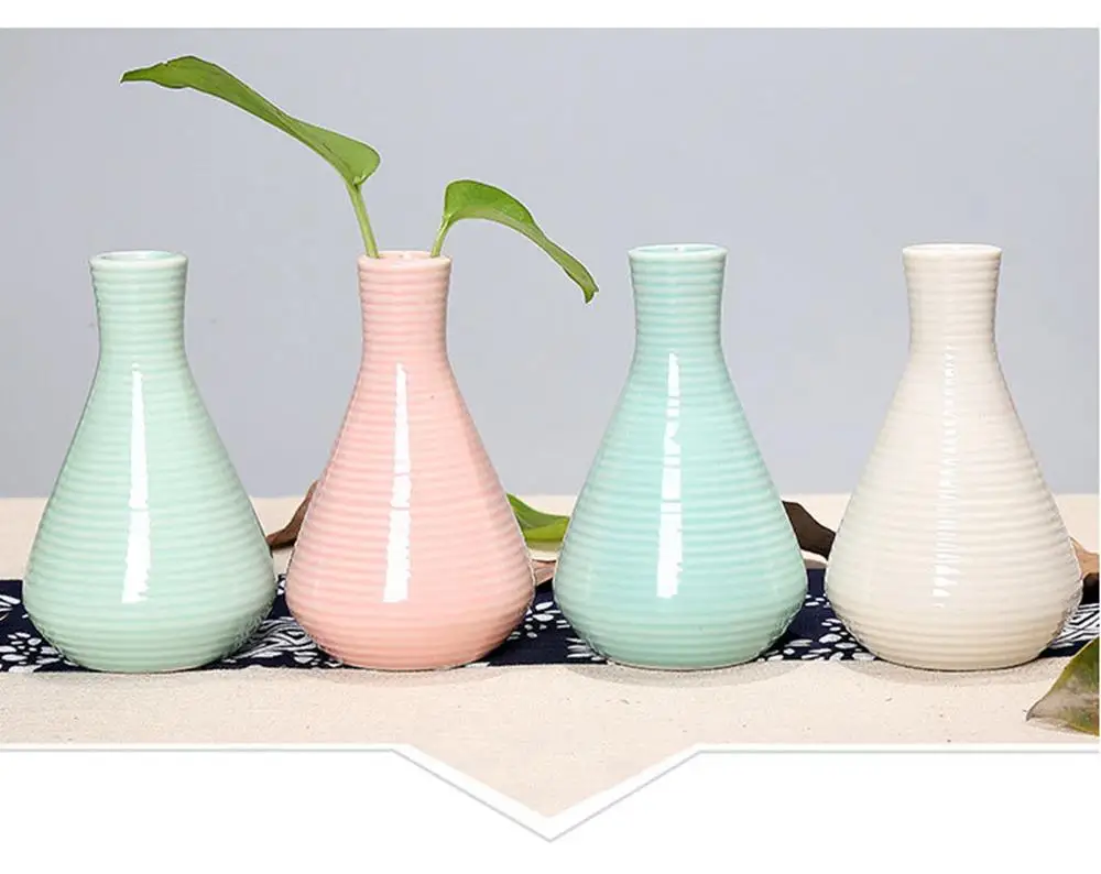 Фарфоровые вазы Керамическая Настольная ваза для цветов бутонов домашнего