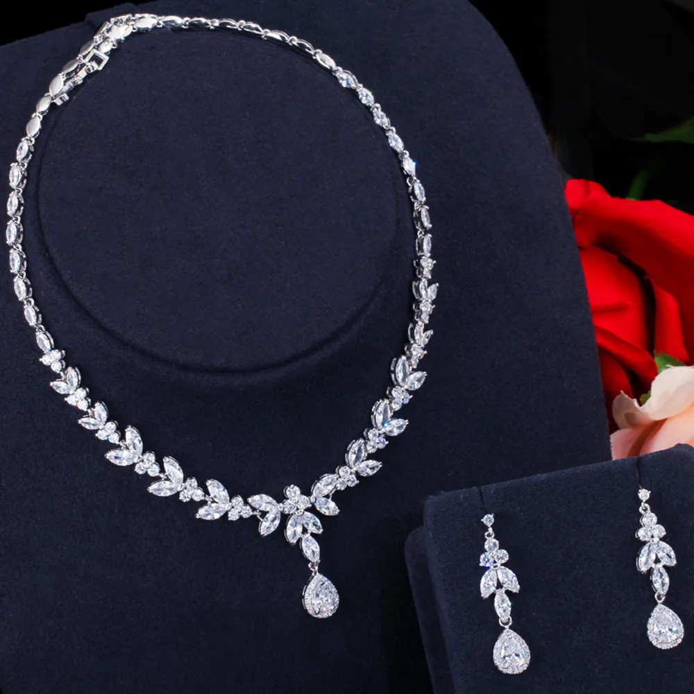 Роскошные Длинные свадебные серьги-подвески ThreeGraces из Дубая с золотым кубическим