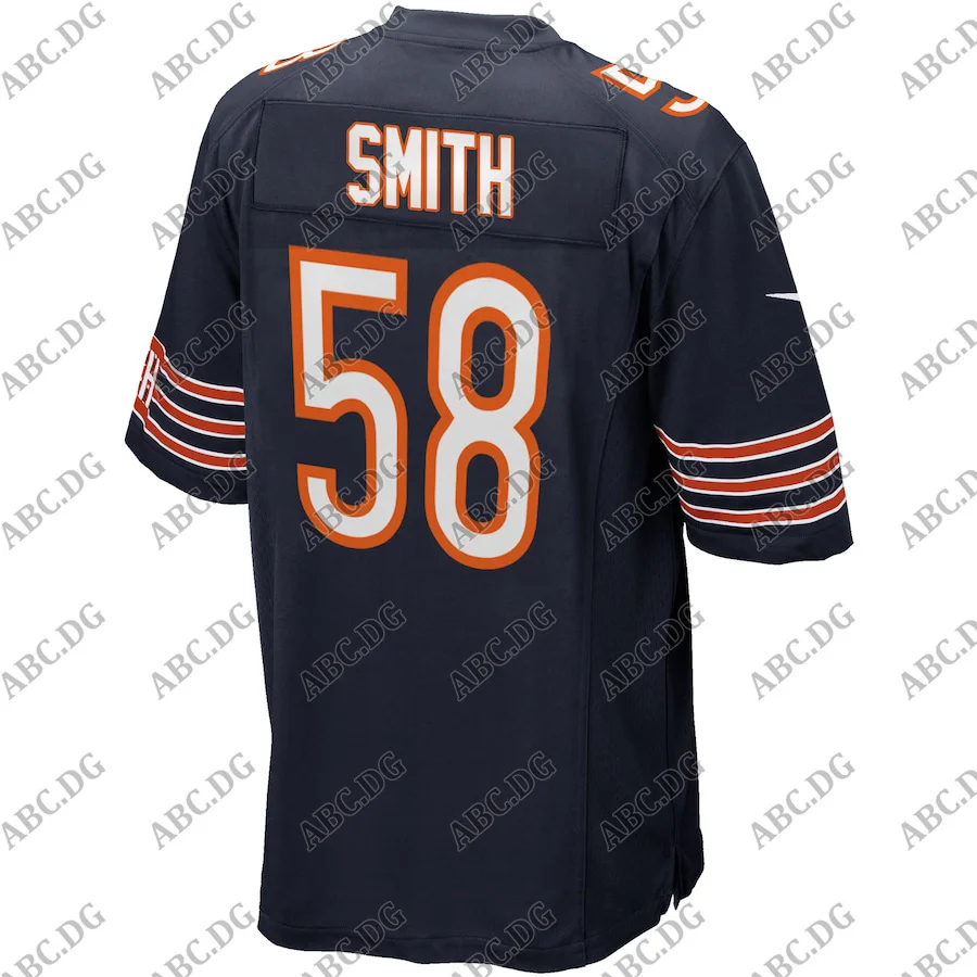 

Customized Stitch American Football Jersey Men Women Kid Youth Chicago Roquan Smith Navy Game Player Jersey