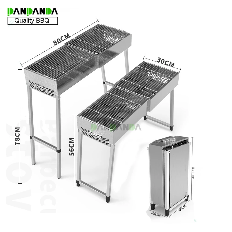 Уличный гриль PANPANDA из нержавеющей стали для барбекю портативный инструмент на