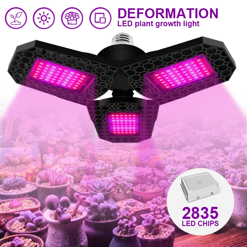 

2835 Светодиодная лампа для выращивания растений тепличная гидропонная система E27, освещение для роста растений, внутреннее освещение для растений