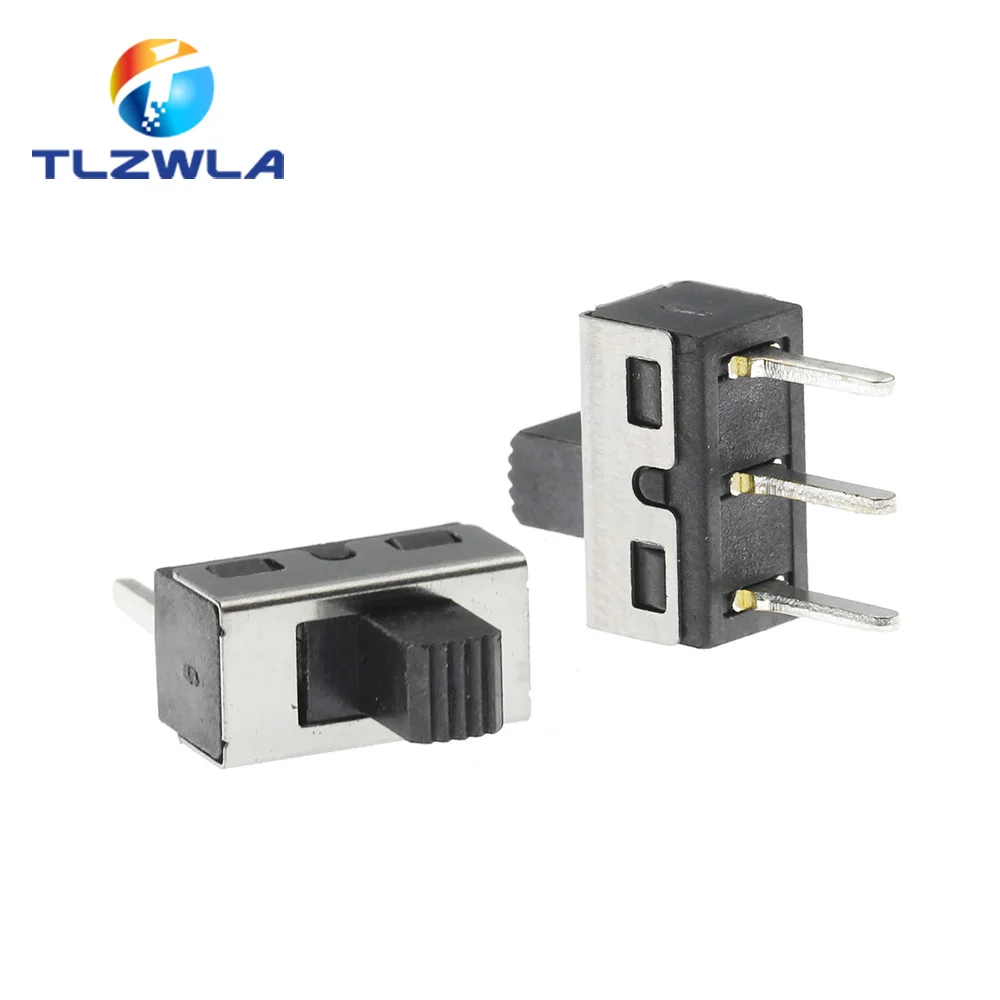 

10PCS SS12D10 SS12D11 Toggle Switch 3Pins Straight Feet 1P2T Handle High 5mm Spacing Of 4.7mm 3A 250V SS12D10G5