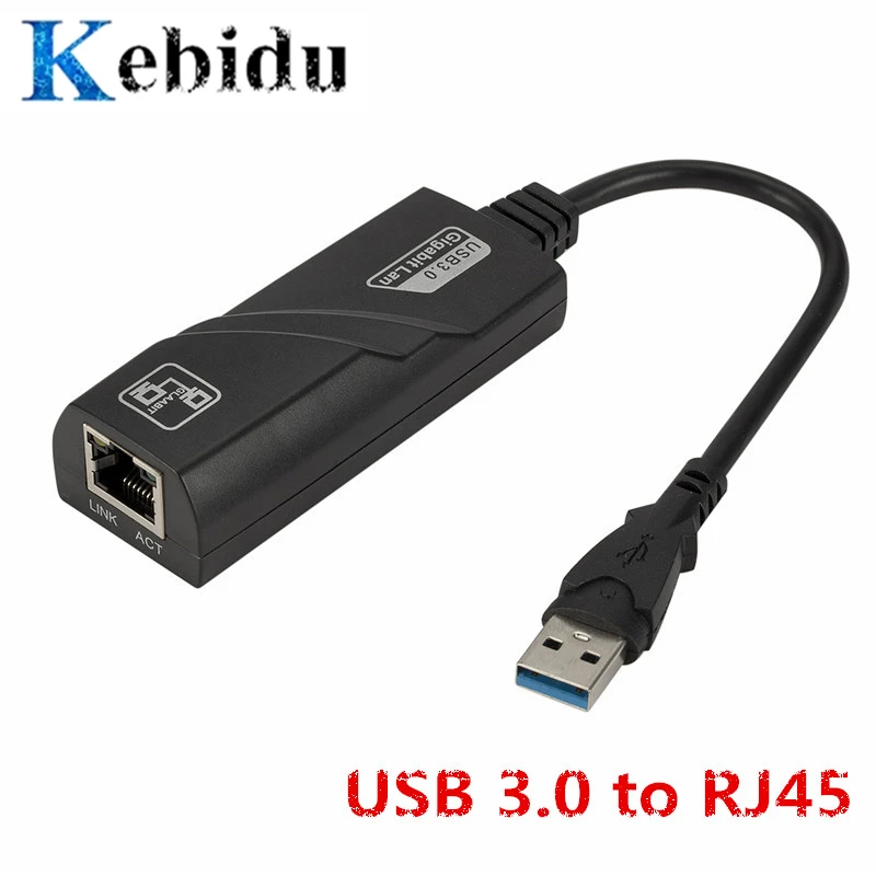 Сетевой адаптер KEBIDU USB 3 0/Gigabit Ethernet RJ45 LAN (100/1000 Мбит/с) высокоскоростной для MacBook Air
