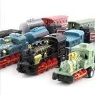Литой игрушечный автомобиль из сплава, паровой поезд в стиле ретро, модель поезда, игрушечные автомобили, набор игрушек для мальчиков, подарки