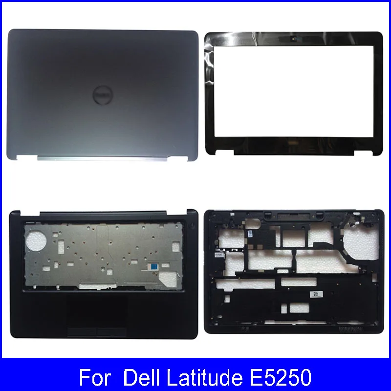 

New A B C D Laptop LCD Back Cover For Dell Latitude E5250 Front Bezel Palmrest Bottom Case Top Back Case Non-Touch Black