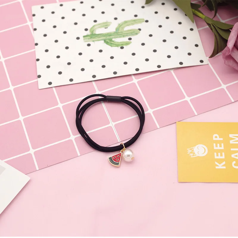 Милый женский эластичный аксессуар для волос с фруктами девочек повязка