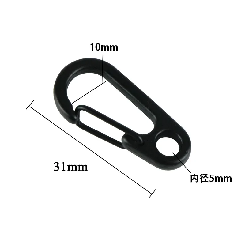 10 шт. мини SF Пружинные застежки ранца альпинистские карабины цепочка для ключей