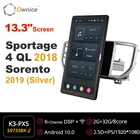 Автомобильный радиоприемник Ownice для Kia Sportage 4 QL Sorento 2019 2020 1din Android автомобильный аудио видео мультимедийный блок 13,3 1920*1080
