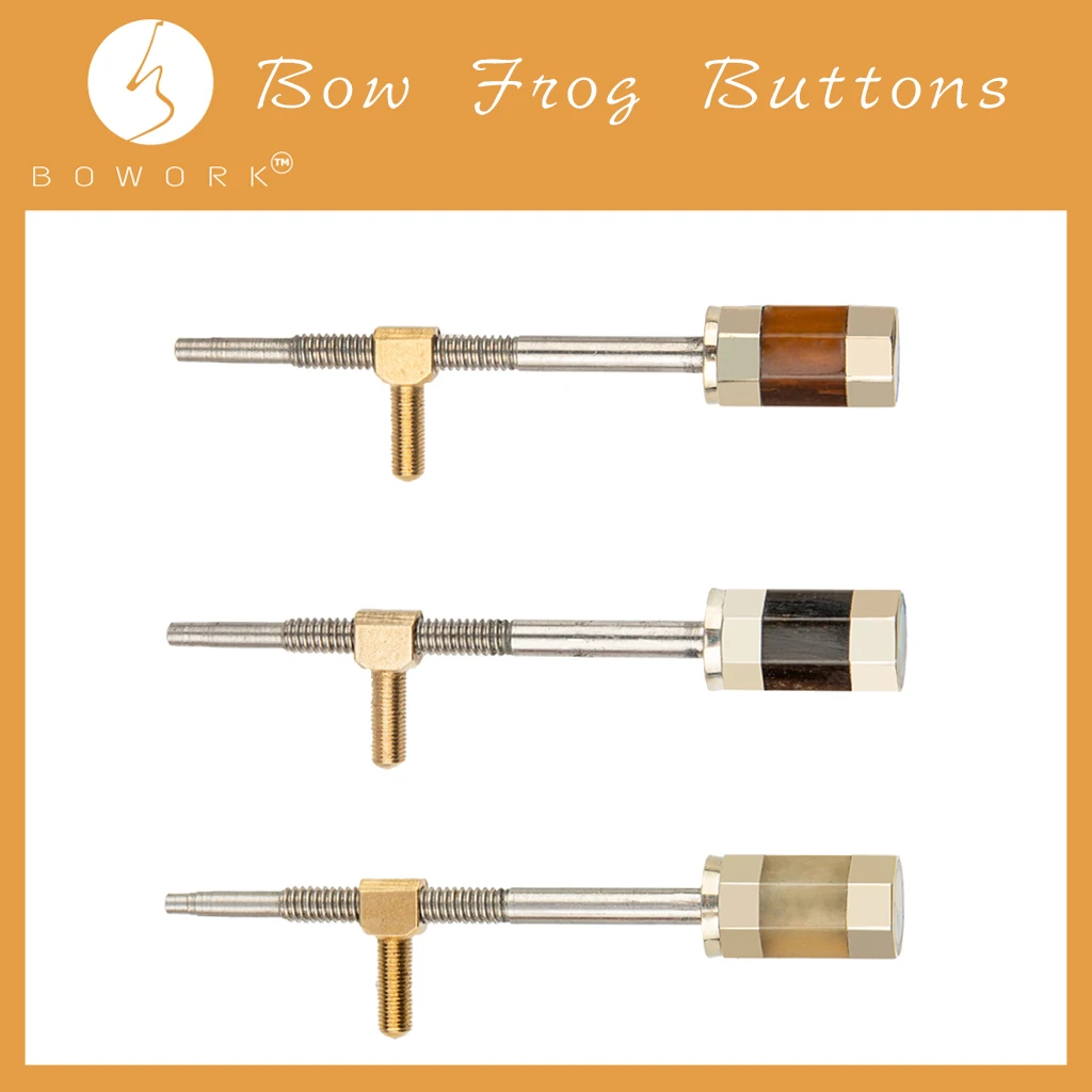 

BOWORK OX Horn Violin Viola Bow Frog Buttons Violin Bow Parts Replacement