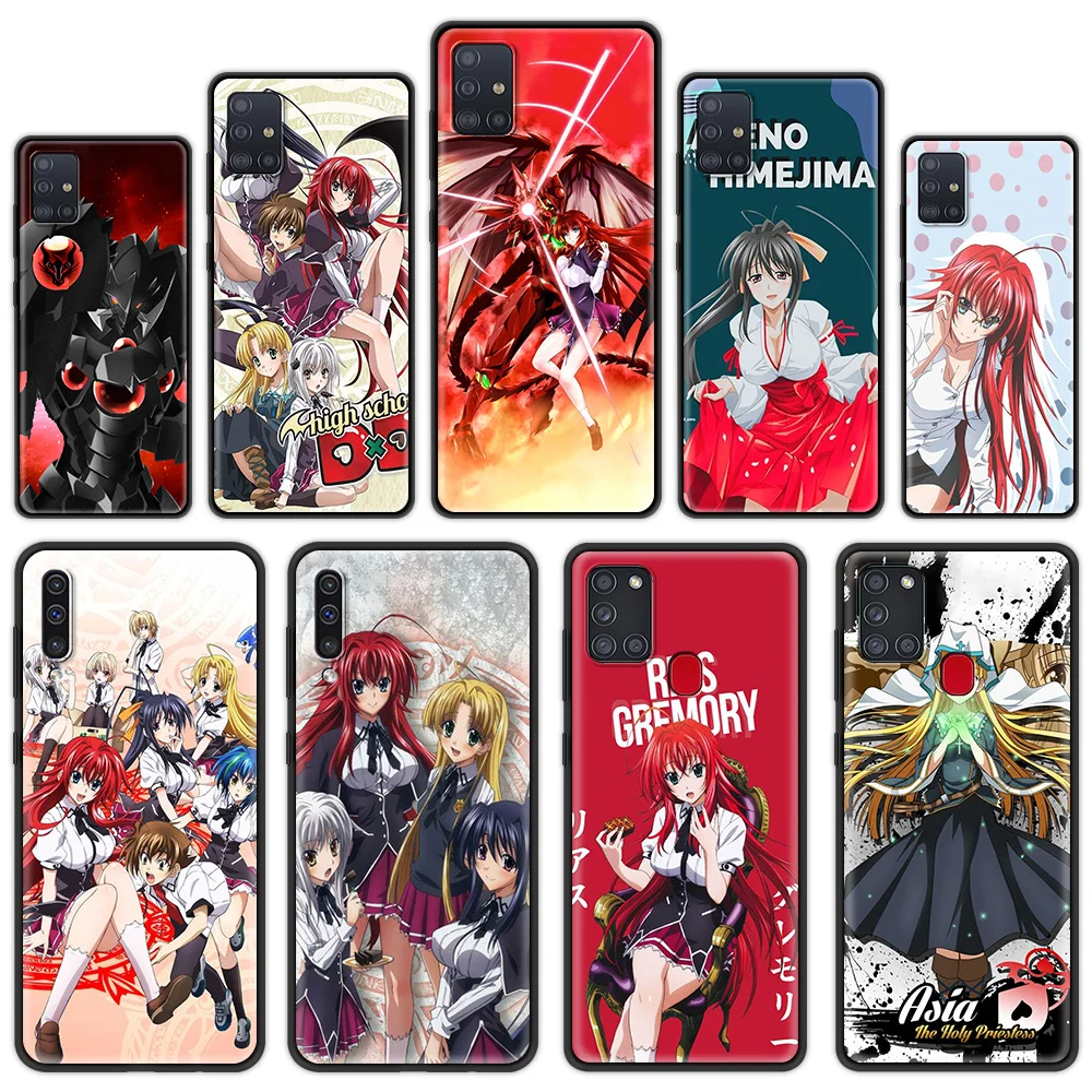

Silicone Soft TPU Shell for Samsung Galaxy A10 A50 A70 A40 Luxury Phone Case A10S A20 A20E A30S Cover High School DxD