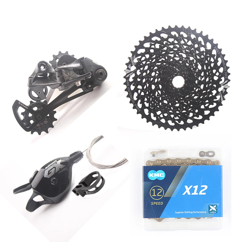 With CN-X12 no Tool SRAM GX EAGLE 1X12S 12 Скоростей Малый набор для горного велосипеда рычаг переключения передач задний переключатель цепи кассета 10-50T MTB - Цвет: With CN-X12 no Tool