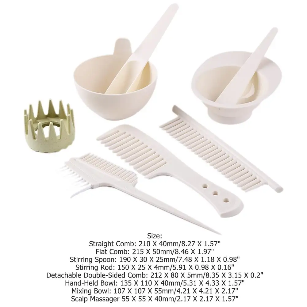 8pcs волос Цвет ing комплекты профессиональный салон помешивая чаши краска для