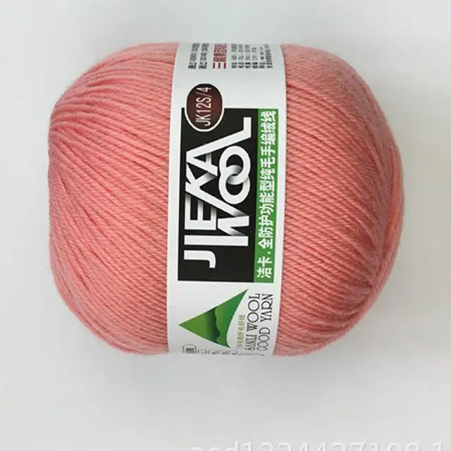 Flesh pink 500 г шерстяная пряжа монгольская мягкая кашемировая пряжа ручная вязка крючком пряжа для шарфа детская вязаная пряжа лучшего качества AQ312 - Цвет: Flesh pink