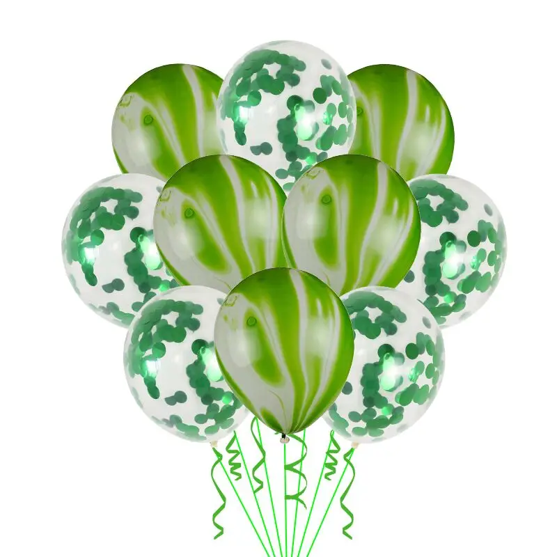 10 шт 12 дюймов Свадебные Валентинов день Святого Валентина Агатовые мраморные