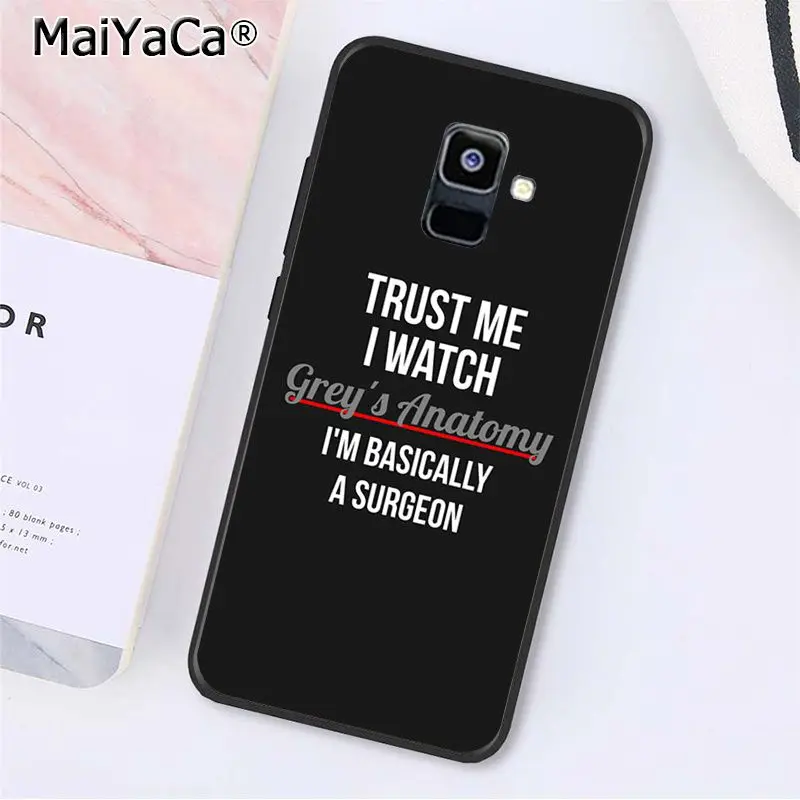MaiYaCa Американский ТВ Анатомия чехол для телефона для samsung Galaxy A7 A8 A6 плюс A750 A9 A50 A70 A20 A30 A40