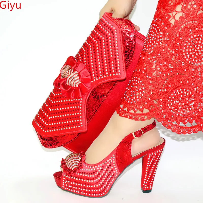 

doershow 2020 Shoes and Bag To Match Italian Wedding Shoes and Bag Summer African Style Shoes and Bag Set Italy for Party!HKU1-9