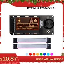 BIGTREETECH MINI 12864 V1.0 LCD Display Screen mini12864 Smart Display 3D Printer Parts BTT SKR Pro SKR V1.4 MKS Board VORON 2.4