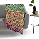 Домашнее одеяло Missoni с зигзагом, флисовое покрывало, одеяло для кровати, покрывало для дивана, Фланелевое теплое постельное белье для дома, путешествий, для взрослых и детей