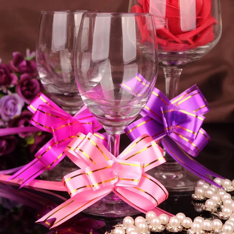 20 шт. подарочная корзина бант лента упаковка декоративные банты для рождества