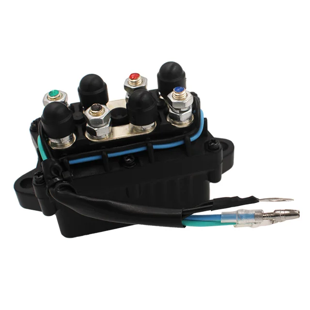 Trim реле лодочный мотор мощность 3 Pin 12V+-20% 120A водонепроницаемый для Yamaha 30-90HP двигатель алюминий, бронза+ пластик 6H1-81950-00-00