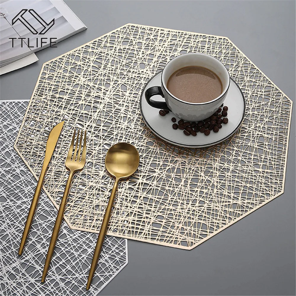 

6 шт., коврики для обеденного стола, из ПВХ