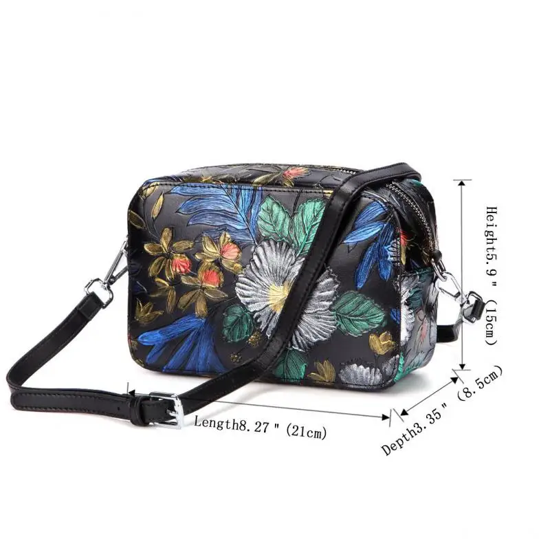 

YourSeason Ladies 2021 Vintage Womens Small Bag Shoulder Crossbody Embossing Messenger National Hand Painted Bags