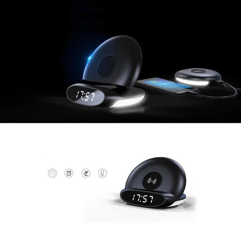 

15W Wireless Charger Mobile Phone Holder For Both Vertical And Horizontal Use Fast Charger For Bedside Lamp And Clock