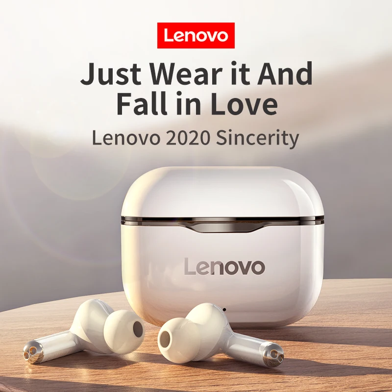 

Беспроводные наушники Lenovo LP1, Bluetooth наушники TWS, двойная стереогарнитура с шумоподавлением, сенсорное управление, длительный режим ожидания,...