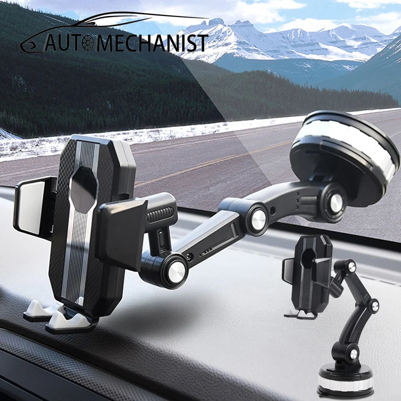 Портативный автомобильный держатель для телефона подставка на присоске