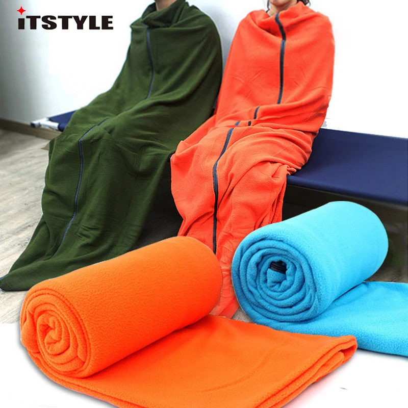 Sport Outcoat Camping Tent Bed Warm Fleece Plus Single Sleep Envelope Bags Liner Slaapzak