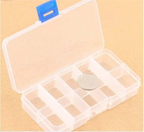 10/15 отделений для хранения ювелирных изделий гаджетов таблеток пластиковая