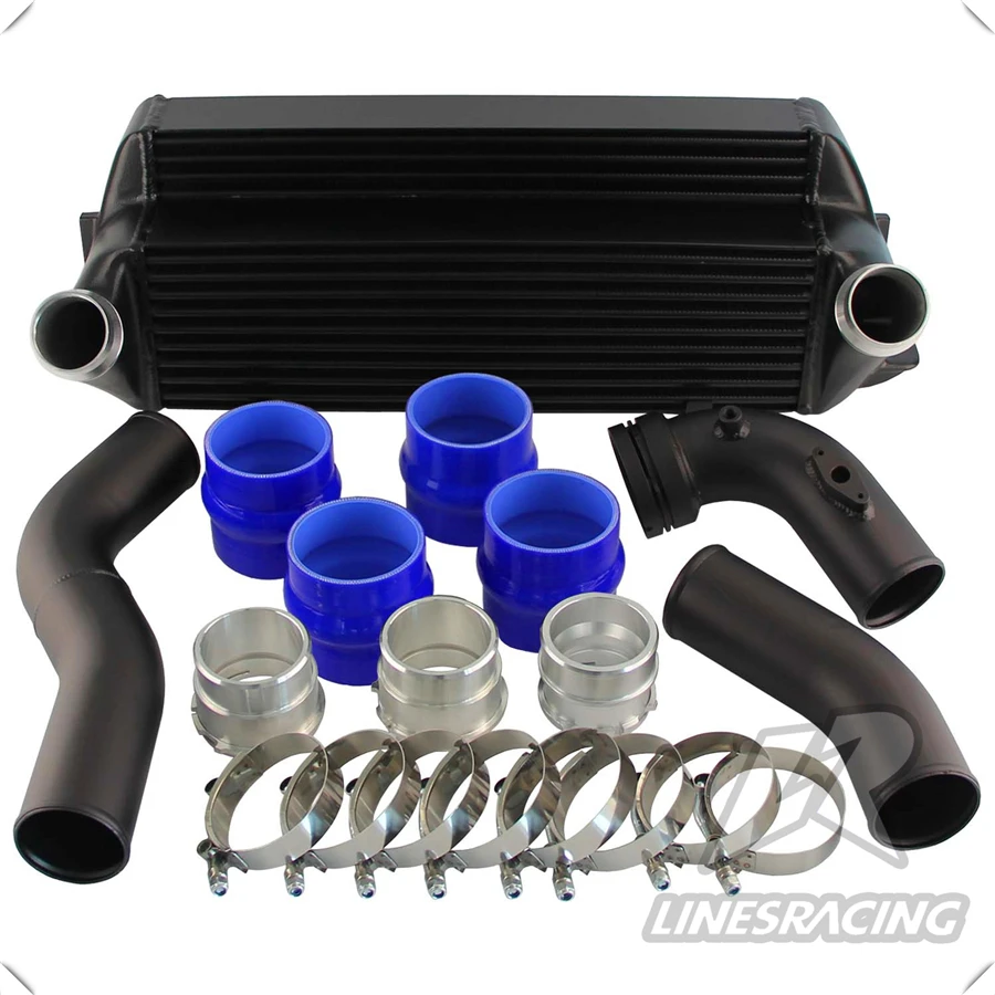 Болт на FMIC гоночный Переднее Крепление охладитель W/Алюминий трубы комплект