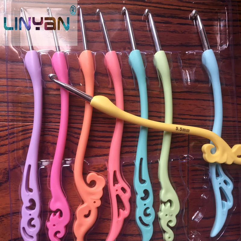 Новинка 8 шт. [2 5 мм 6 0 мм] вязальные спицы многоцветные крючки для вязания