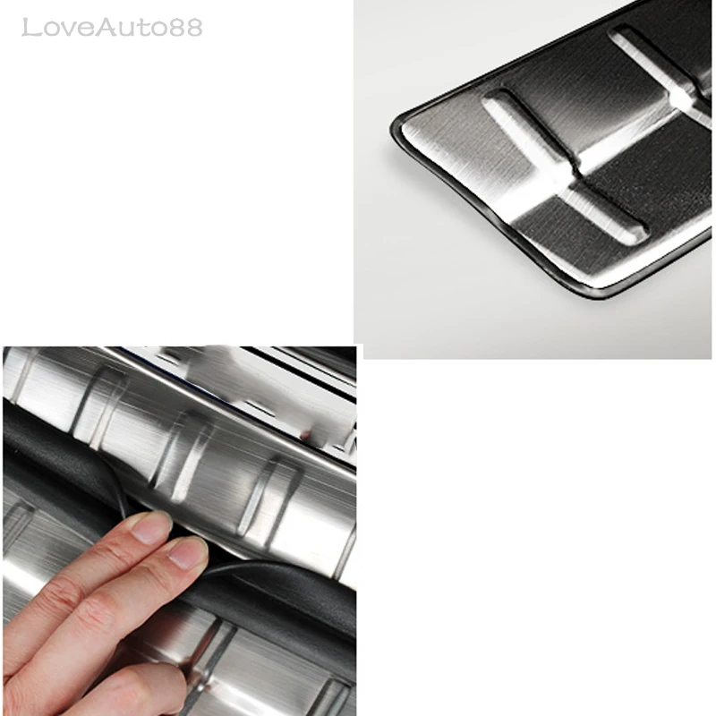 Внутренняя внешняя аргурация из нержавеющей стали задний бампер отделка