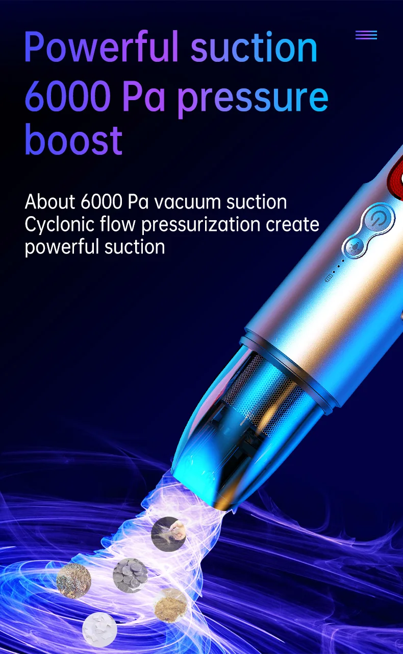 

Wireless Mini Handheld Vacuum Cleaner Sofa Gap Household Cleaning Portable Vacuum Cleaner 6000Pa Powerful Car Vacuum Cleaner
