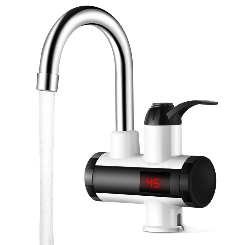 

Instant Tankless Electric Hot Water Heater Faucet Kitchen Instant Heating Tap Water Heater with LED Temperature Display