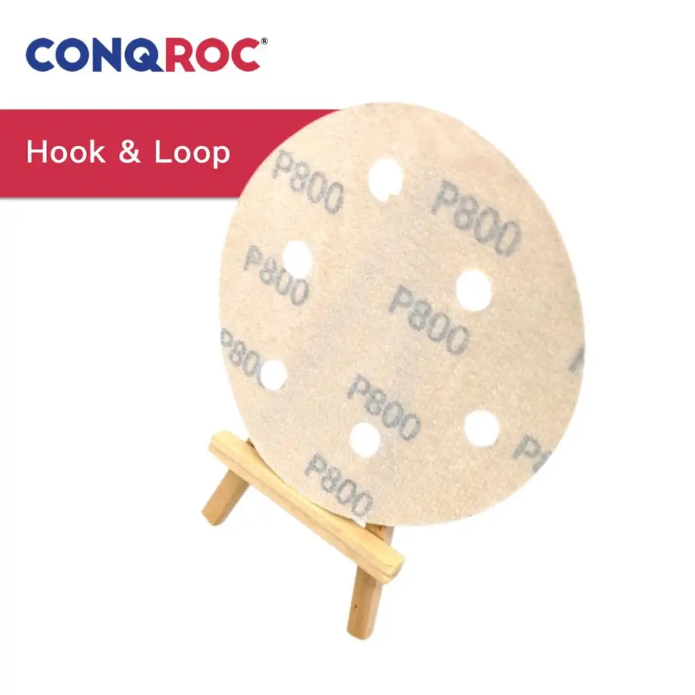 100 шт. желтые шлифовальные диски 5 дюймов 6 отверстий 125 мм|Абразивные инструменты|