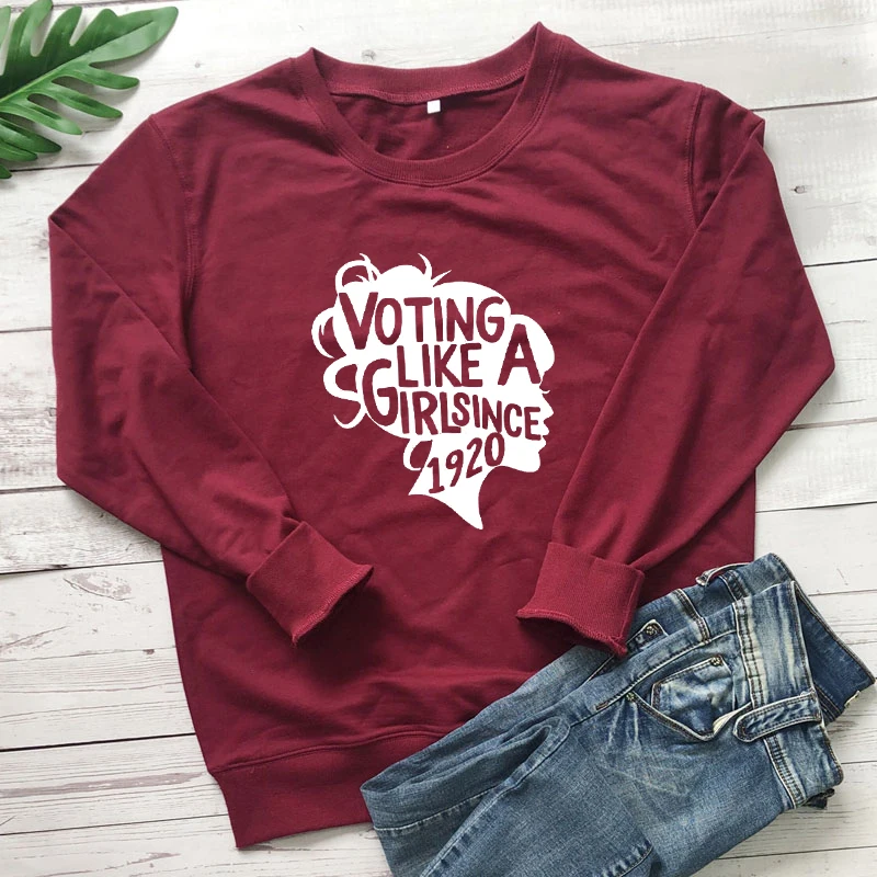 Женский свитшот с надписью Vote Like A Girl 1920 года