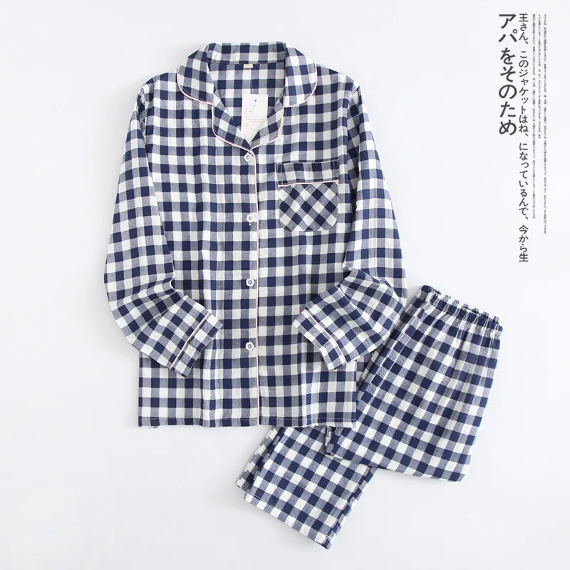 

Kimono Femme Maple Leaf Pajama Sets Women 100% Gauze Cotton Long Sleeve Casual Sleepwear Women Pyjamas Autumn Hot Sale