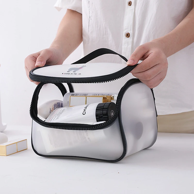 Прозрачная косметичка из ПВХ женская в Корейском стиле сумка для туалетных