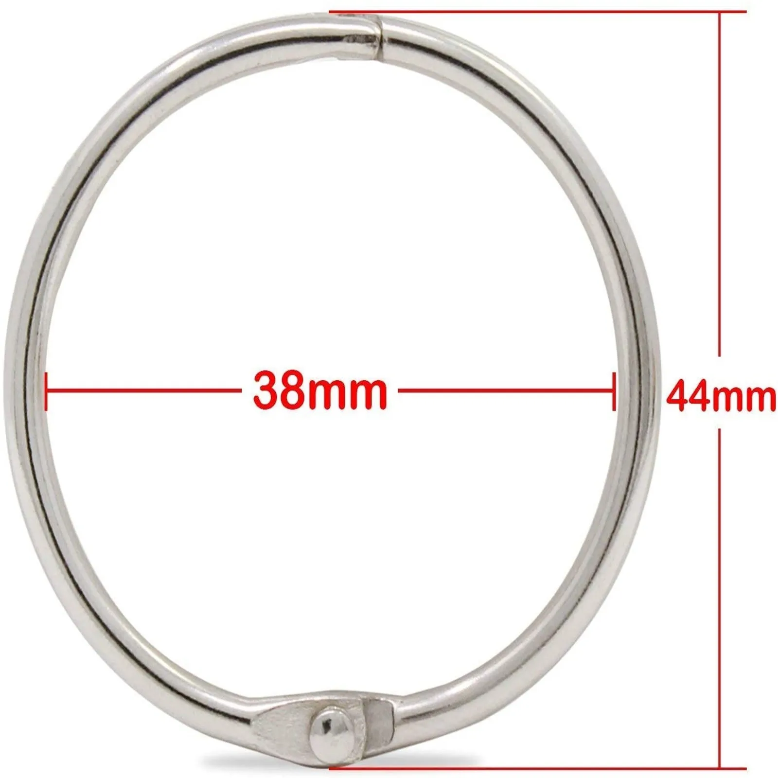 High Quality 30Pcs Metal Ring Binder 15 - 80mm DIY Albums Loose-leaf Book Hoops Opening Office Binding Supplie Photo Album | Дом и сад
