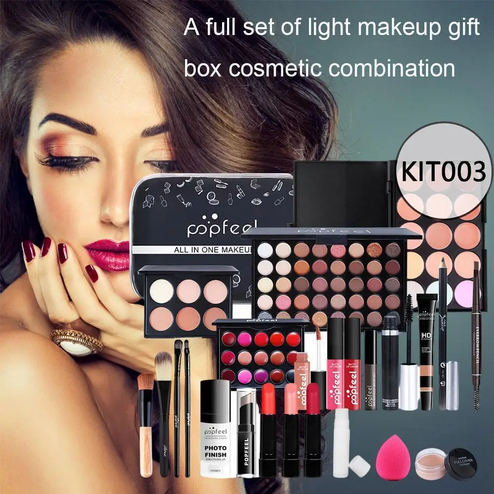 

24PCS Professional Makeup Set Portable Travel Makeup For Beginner Girls With Gifts Long-lasting Box Organizer Development C T4J3