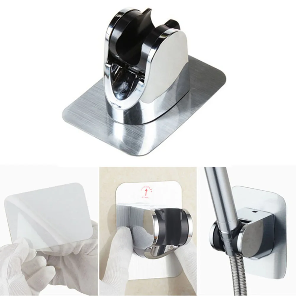 

1Pc ABS Adjustable Shower Head Holder Bracket Bathroom Fixed Base High Quality Bathroom Shower Head Accessories For Bathroom
