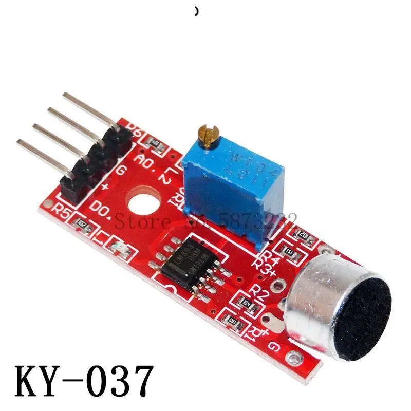 Микрофон голосовой датчик звука модуль обнаружения для Arduino AVR PIC аналоговый