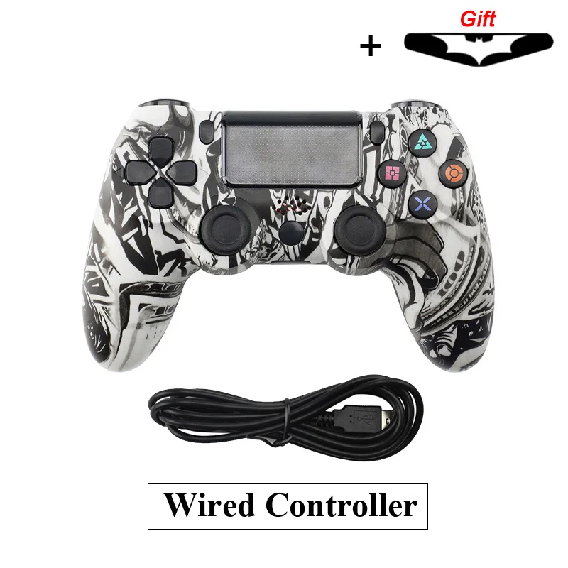 Wired Беспроводной/проводной контроллер для Mando PS4 для playstation 4/PS3 консоль для Dualshock 4 контроллер для управления PS4 джойстик - Цвет: Wired